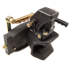 Zugmaul automatisch,W= 329 S30, Ø 38 mm Bolzen, Schwarz     