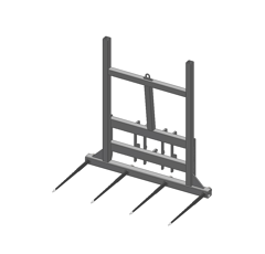 Pic bottes frontal Ø 45 mm pour type d'attelage SCHÄFFER 2026 adaptable