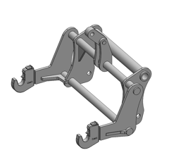 Interface pour télescopique MANITOU/3PTS CAT3 adaptable