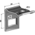 Bride de fixation pour dent 90 mm adaptable - BlackSteel©