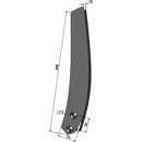 Leitblech - links Farmet Duolent Nachbau 