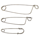 Epingle bouclement 8 cm avec oeillet ovins (Vendu par 5)