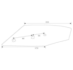 Pointe droite pour charrue LEMKEN 3363986 adaptable