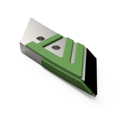 Pointe Gauche avec plaquettes carbure et rechargement OVLAC 64000540 adaptable