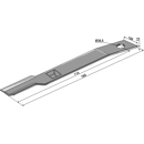 Fléau droit 780 x 100 x 12 mm pour broyeur SCHULTE H401-059 adaptable