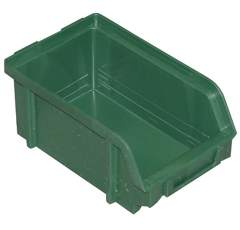 Caisse en plastique  -  rangement  -  boite à bec verte 146X237X124mm