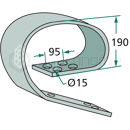 Lame ressort 150 x 10 mm pour cultivateur adaptable