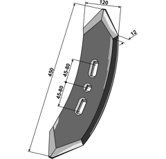 Vorschar 900835N Köckerling Quadro-Triomix Nachbau