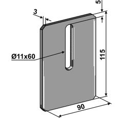 Abstreifer für Packerwalze 51A100 Amazone Nachbau