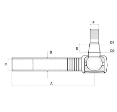 Kugelgelenk - Traktor JOHN DEERE AL39319 - Nachbau