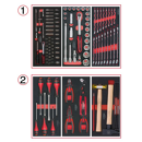 Composition d'outils 2 tiroirs pour servante 114 pièces | KS TOOLS