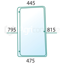 Vitre latérale Dr. pour machine agricole JOHN DEERE R96193 adaptable