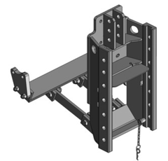Lagerbock HVLB,W= 330 S32,MB-Trac BR 440 Schwarz, Scharmüller