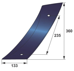 Étrave gauche pour charrue GREGOIRE & BESSON 173321 adaptable