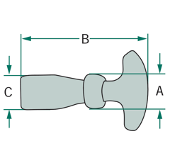 Attache-capot pour tracteur 20023173 adaptable