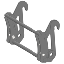 Interface pour télescopique CLAAS|KRAMER|WEIDEMANN/FAUCHEUX BLANC adaptable