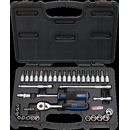 Coffret douilles 1/4 chromé + 39 pièces - KS TOOLS