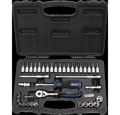 Coffret douilles 1/4 chromé + 39 pièces - KS TOOLS