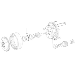 Écrou d'axe pour tracteur CASE IH 3230269R1 adaptable