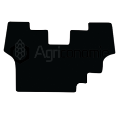 Tapis de sol velours noir pour machines agricoles FENDT série Farmer 300 C/Ci adaptable