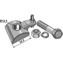 Support de dents complet pour KVERNELAND VF06565650 adaptable - BlackSteel©