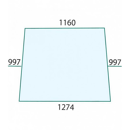 Windschutzscheibe für Landmaschine RENAULT 7700016589 - Nachbau