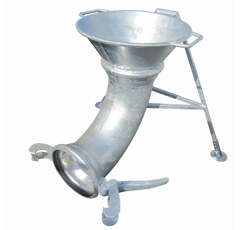 Cône de remplissage complet galva Ø 150 mm adaptable