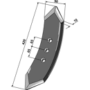 Grubberschar 101IND164 Kuhn Nachbau
