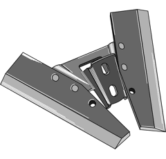 Flügelschar 440 mm Frost Nachbau 1013714575