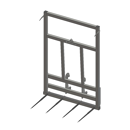Pic bottes frontal 2001 mm pour type d'attelage CATERPILLAR adaptable