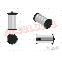 Filtre à gasoil adaptable HIFI FILTER SN40678