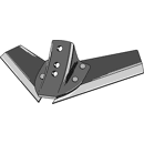 Flügelschar - standard Ausführung 480 mm Becker Nachbau 10186024