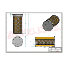 Filtro de aire primario HIFI FILTER SA14518 Adaptable