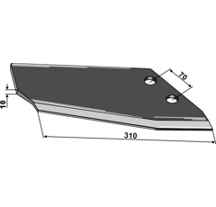 Aileron de rechange droite 205952 adaptable - BlackSteel©