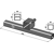 Barre de fixation transversale 400 mm adaptable BlackSteel©