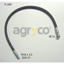Tuyau hydraulique avec raccords pour téléscopique MANITOU 234530 adaptable