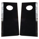 Lot de 8 couteaux 120 x 50 mm pour faucheuse 90258700D adaptable