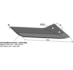 Flügelschar rechts beschichtet Lemken 3374538 –  KF48P – 370 x 10 mm  