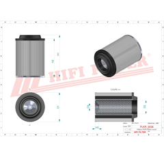 Filtre habitacle adaptable HIFI FILTER SC90105CAG