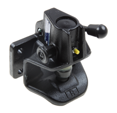 Flanschzugmaul automatisch, 120x55 mm, Ø 38 mm Schwarz