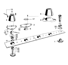 Boulon de couteau faucheuse à disques VICON CM 240/ CM 247 origine