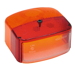 Cabochon gauche avec éclaire-plaque adaptable