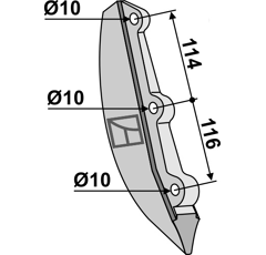 Clavette pour soc pour semoir BECKER 58957 adaptable - BlackSteel©