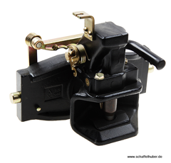 Zugmaul automatisch,W= 335 S30, Ø 32 mm Bolzen, Schwarz     