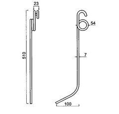 Dent étrille pour semoir EINBOCK GW469 adaptable