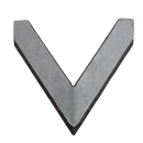 Pieza de soldadura triangular con placas de carburo para Aleta de escardadora STEKETEE 405718 adaptable
