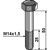 Boulon pour herse rotative ALPEGO 960D141550M adaptable