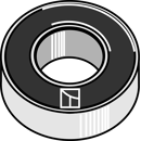 Roulement rainuré à billes adaptable - BlackSteel©