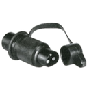 Fiche mâle 3 plots PVC adaptable