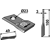 Couteau rotatif droit pour faucheuse MORTL T683-R adaptable - Blacksteel©